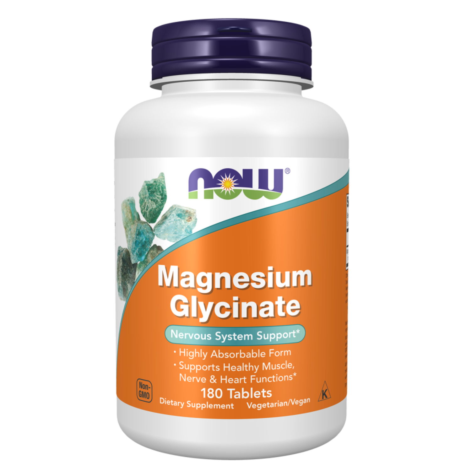 Now Magnesium Glycinate 200mg Highly Absorbable Healthy Muscle