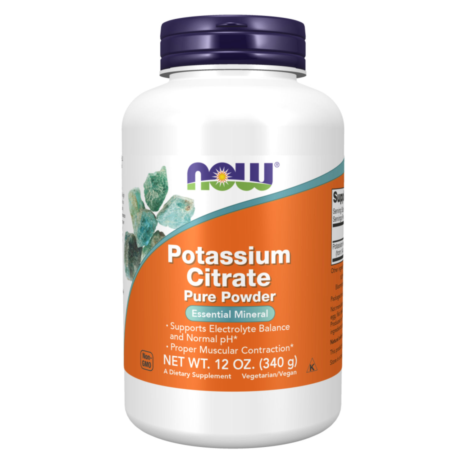 Now Foods Potassium Citrate Pure Powder (340 g)