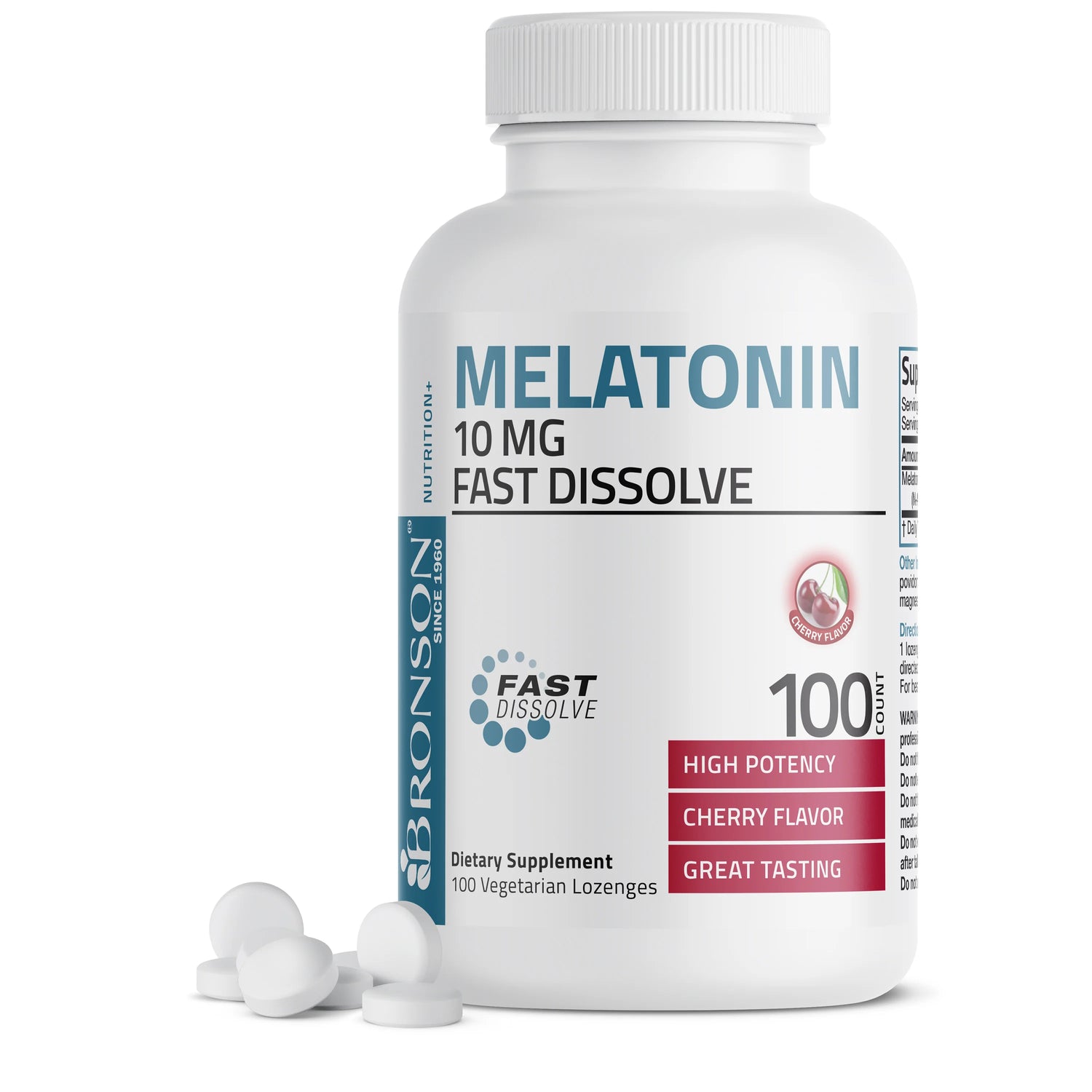 Bronson Melatonin 10mg Fast Night Sleep + Relaxation + Great Tasting