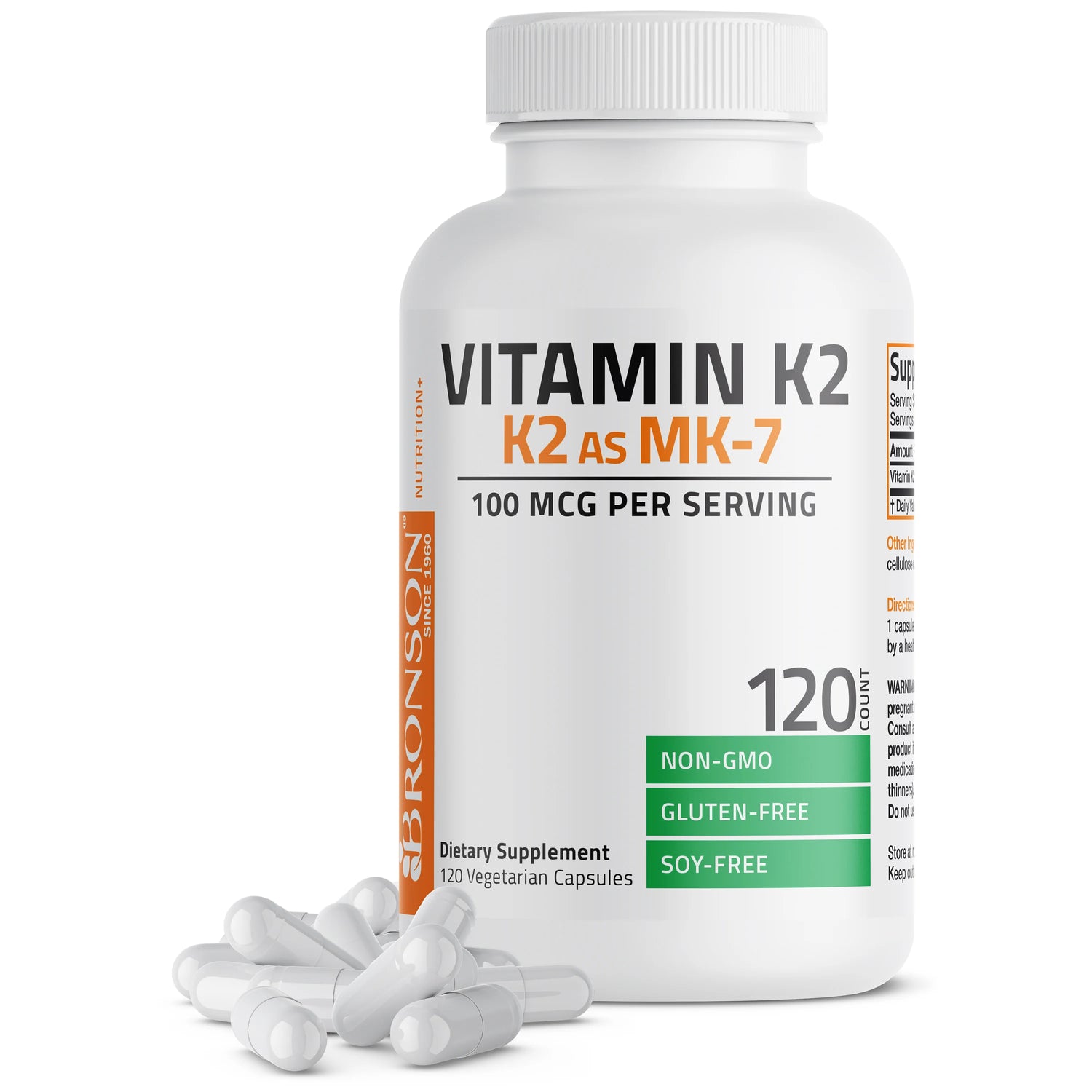 Bronson Vitamin K2 as MK7 100mcg