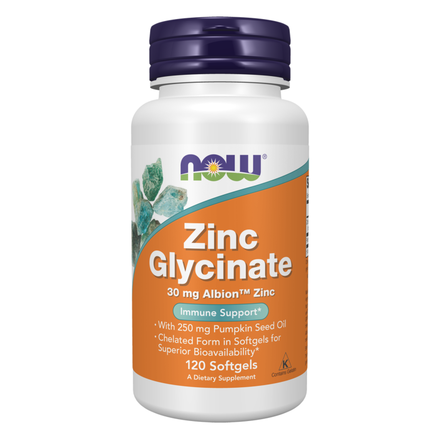 Now Zinc Glycinate 30mg Albion TRAACS Zinc