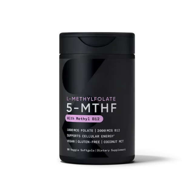 Sports Research 1000mcg L-Methylfolate 5-MTHF with 2000mcg Methyl B12