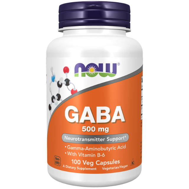 Now Foods Gaba 500mg With Vitamin B-6