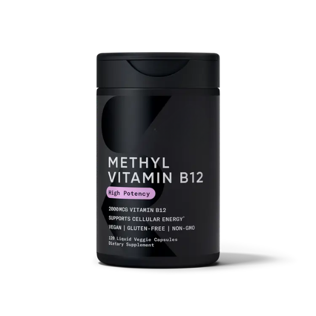 Sports Research Vitamin B12 Methylcobalamin 2000mcg | 5000mcg | Vegan | Liquid VegCaps