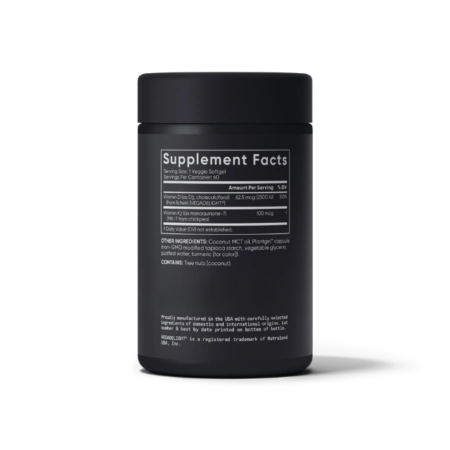 Sports Research Vitamin D3 + K2 2500IU + 100mcg K2 MK7