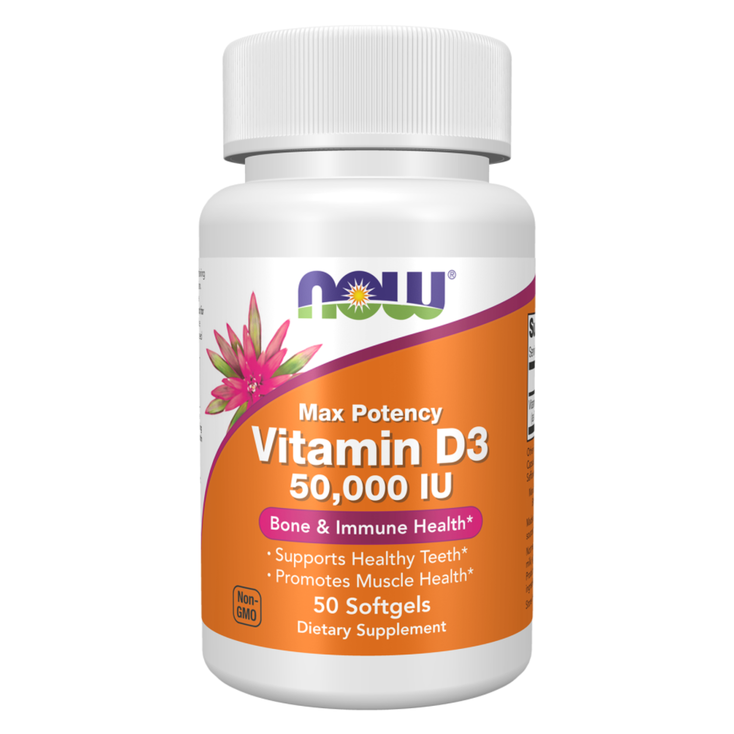 NOW Foods Vitamin D3 50000IU Max Potency