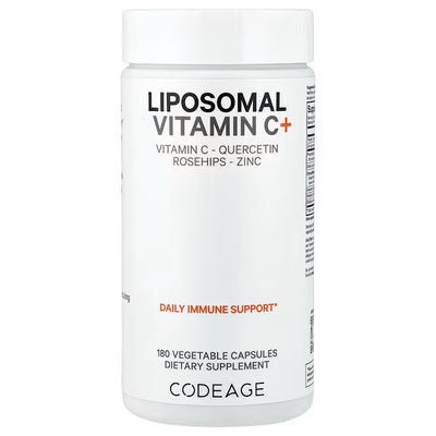 CodeAge Liposomal Vitamin C+ 1500mg Quercetin Rosehips 50mg Zinc