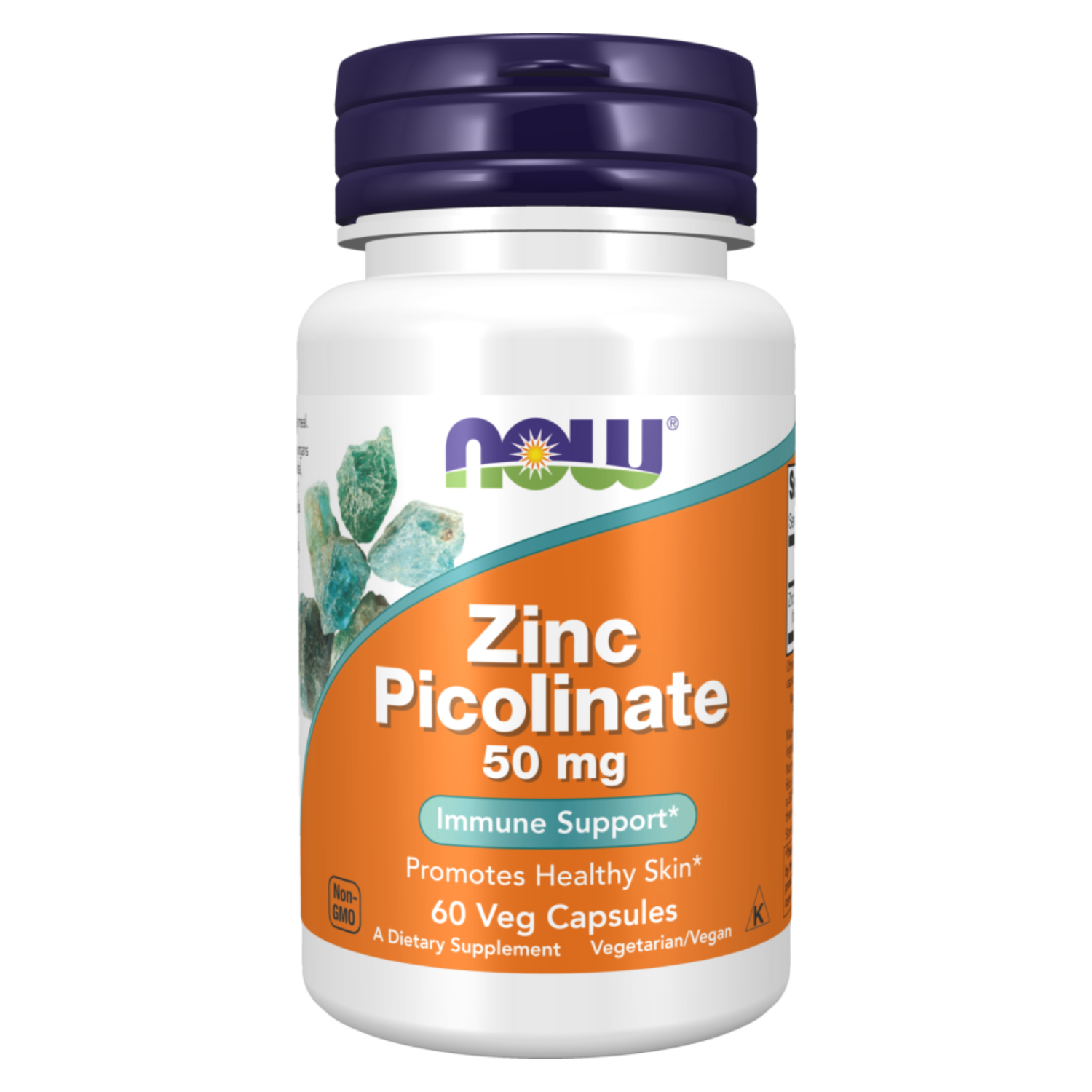 Now Zinc 50mg | 270mg Zinc Picolinate 30 | 60 | 120 Veg Capsule
