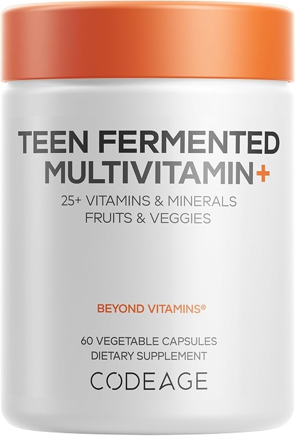 Codeage Teen Fermented Multivitamin+ 25+ Vitamins & Minerals
