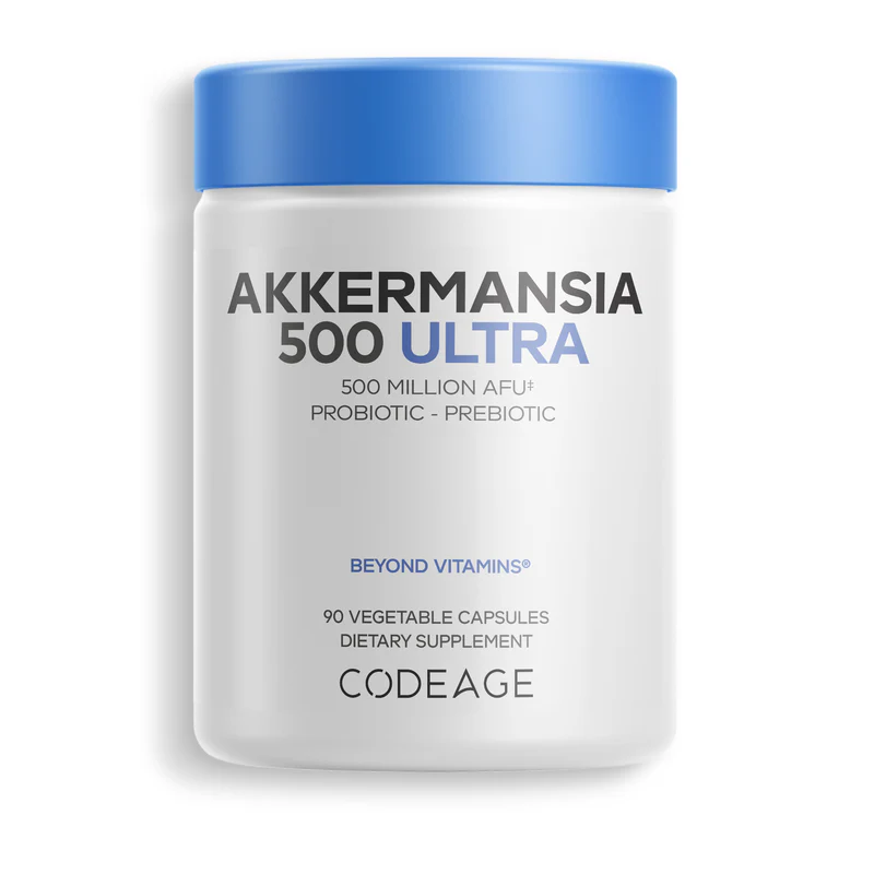 Codeage Akkermansia 500 Ultra | 500 Million AFU Probiotic Prebiotic