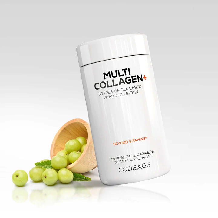Codeage Multi Collagen 5 Types Collagen ( I II III V X ) + 5000mcg Biotin | Dairy Gluten Soy Free | NON GMO