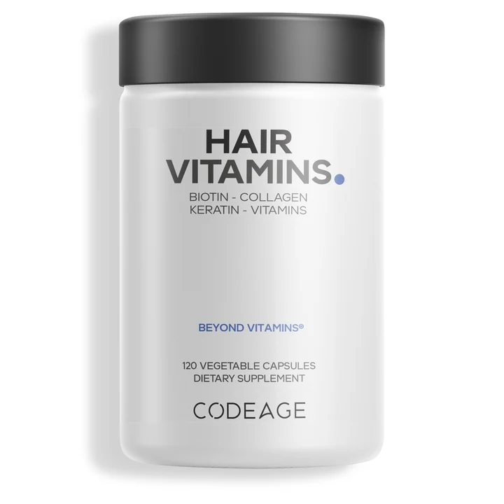 Codeage Hair Vitamins Biotin 10000mcg Collagen Keratin