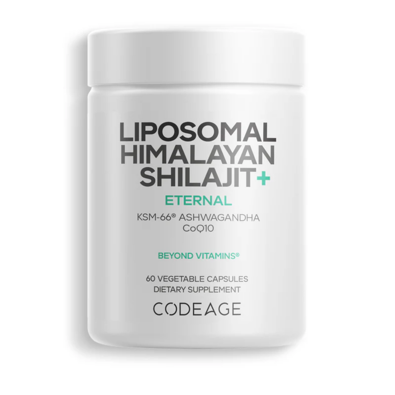 Codeage Liposomal Himalayan Shilajit 500mg | KSM-66 Ashwagandha 300mg | COQ10 100mg | Fulvic Ionic Mineral Complex 100mg