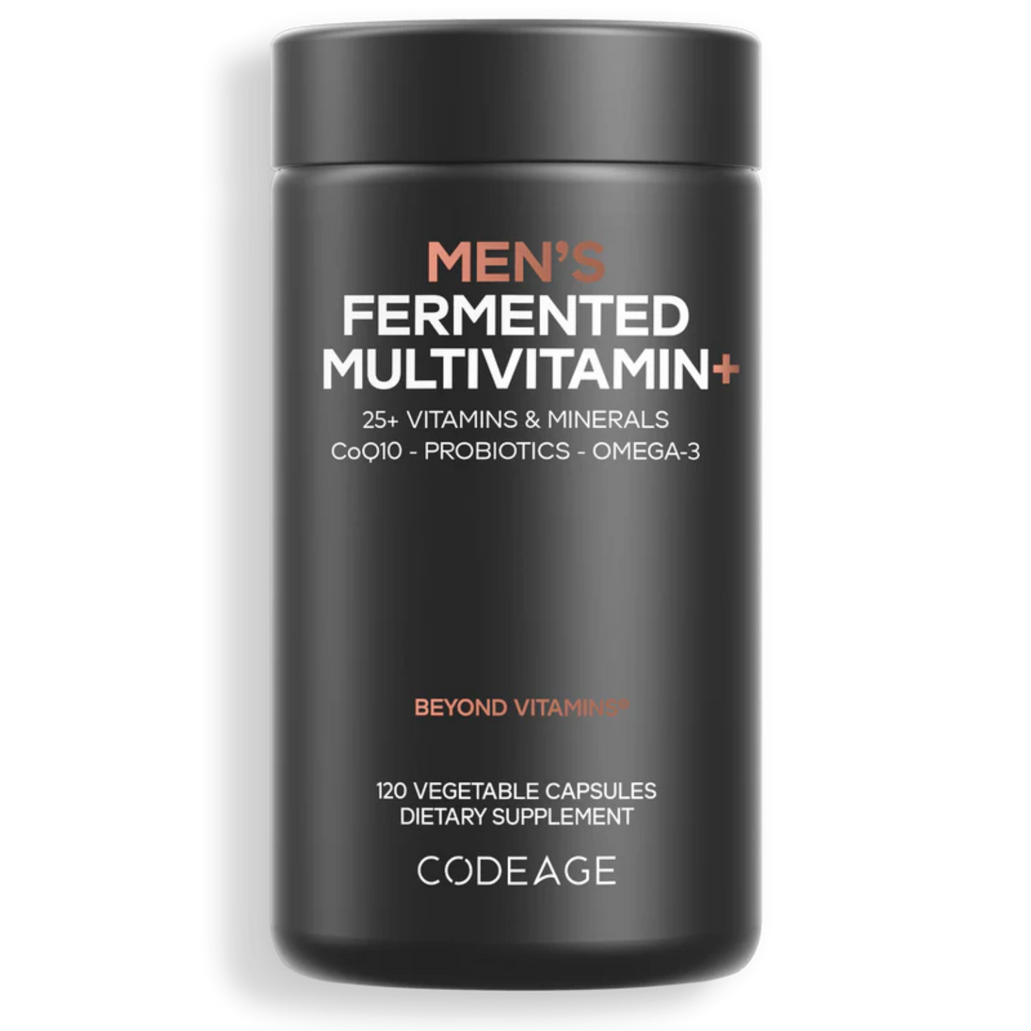 Codeage Men Fermented Multivitamin 25+ Vitamins & Minerals | CoQ10 | Probiotics | Omega-3