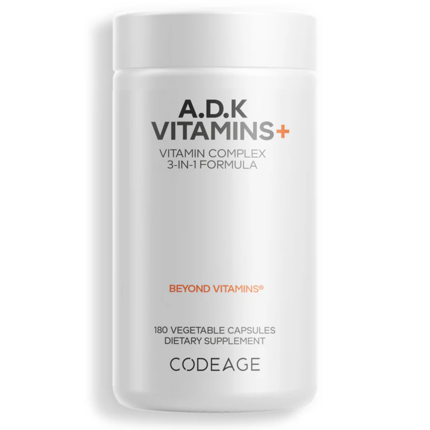 Codeage A D K Vitamins D3 5000IU | A 900mcg | K1 1000mcg | K2 1800mcg MK4+ MK7