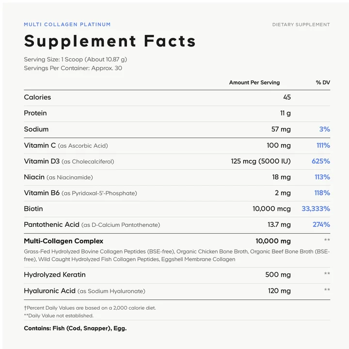 Codeage Multi Collagen Peptides Platinum 326g