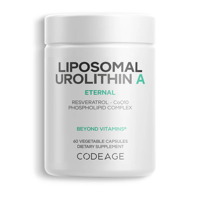 Codeage Liposomal Urolithin A 500mg + Resveratrol 150mg  + CoQ10 60mg | Betaine Anhydrous 102.5mg | NON GMO