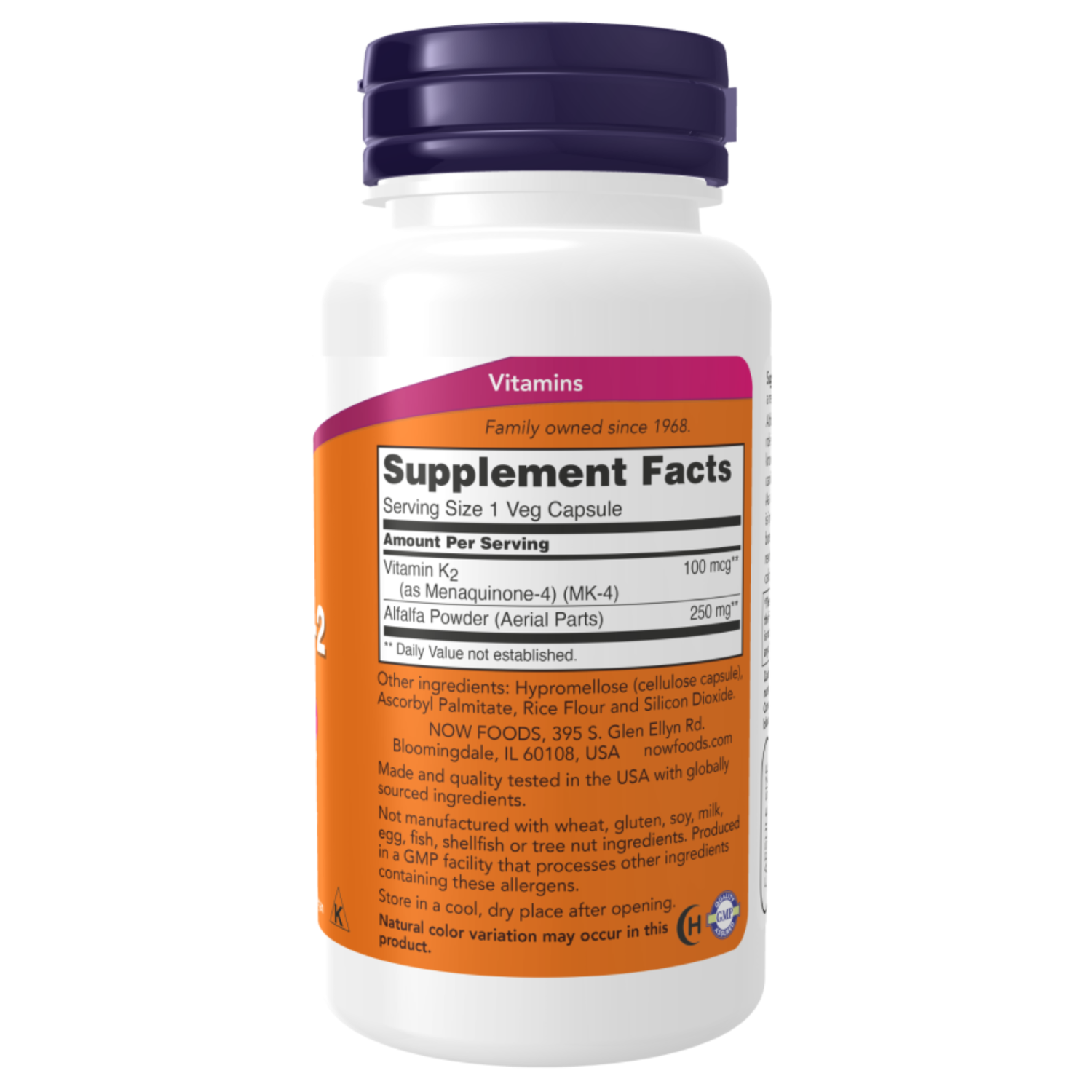 Now Foods Vitamin K2 100mcg
