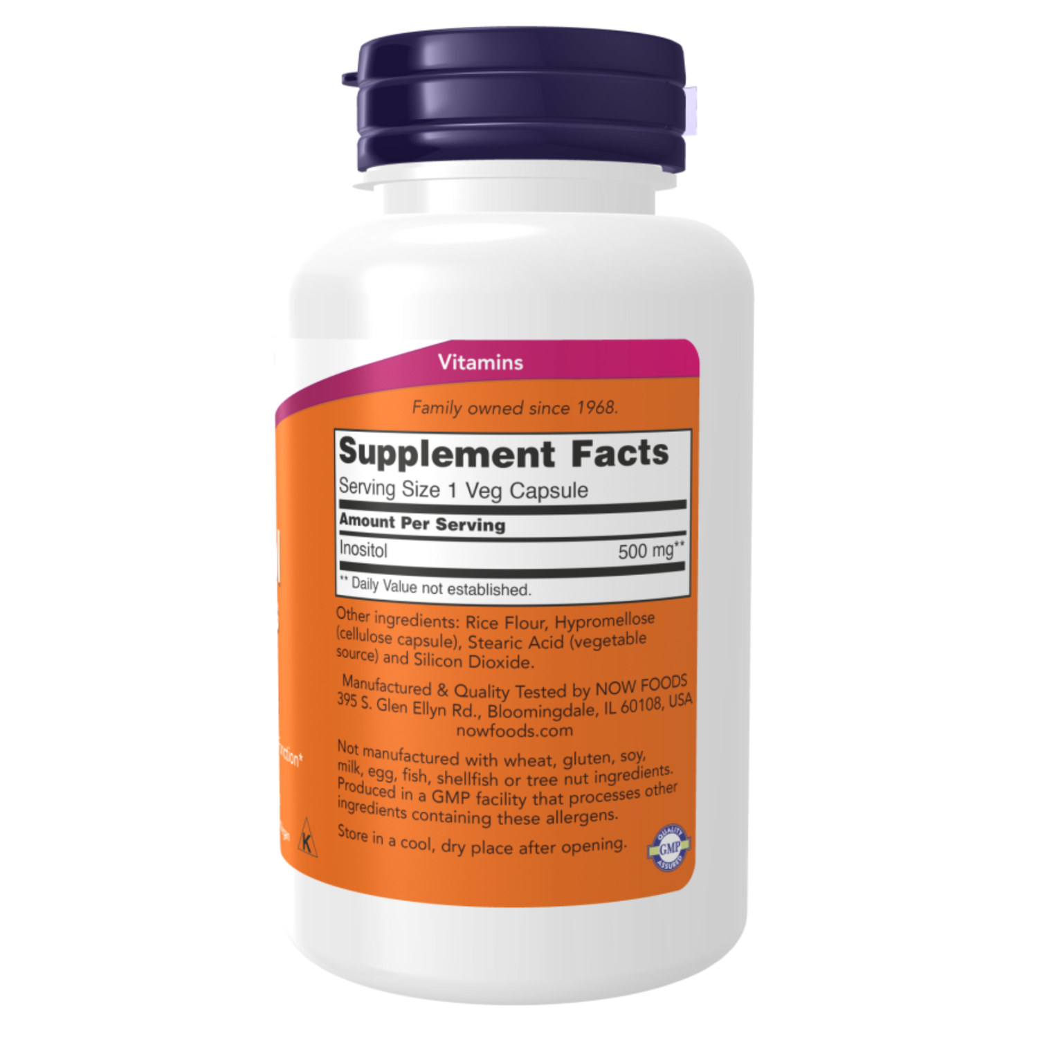 Now Foods Inositol 500mg
