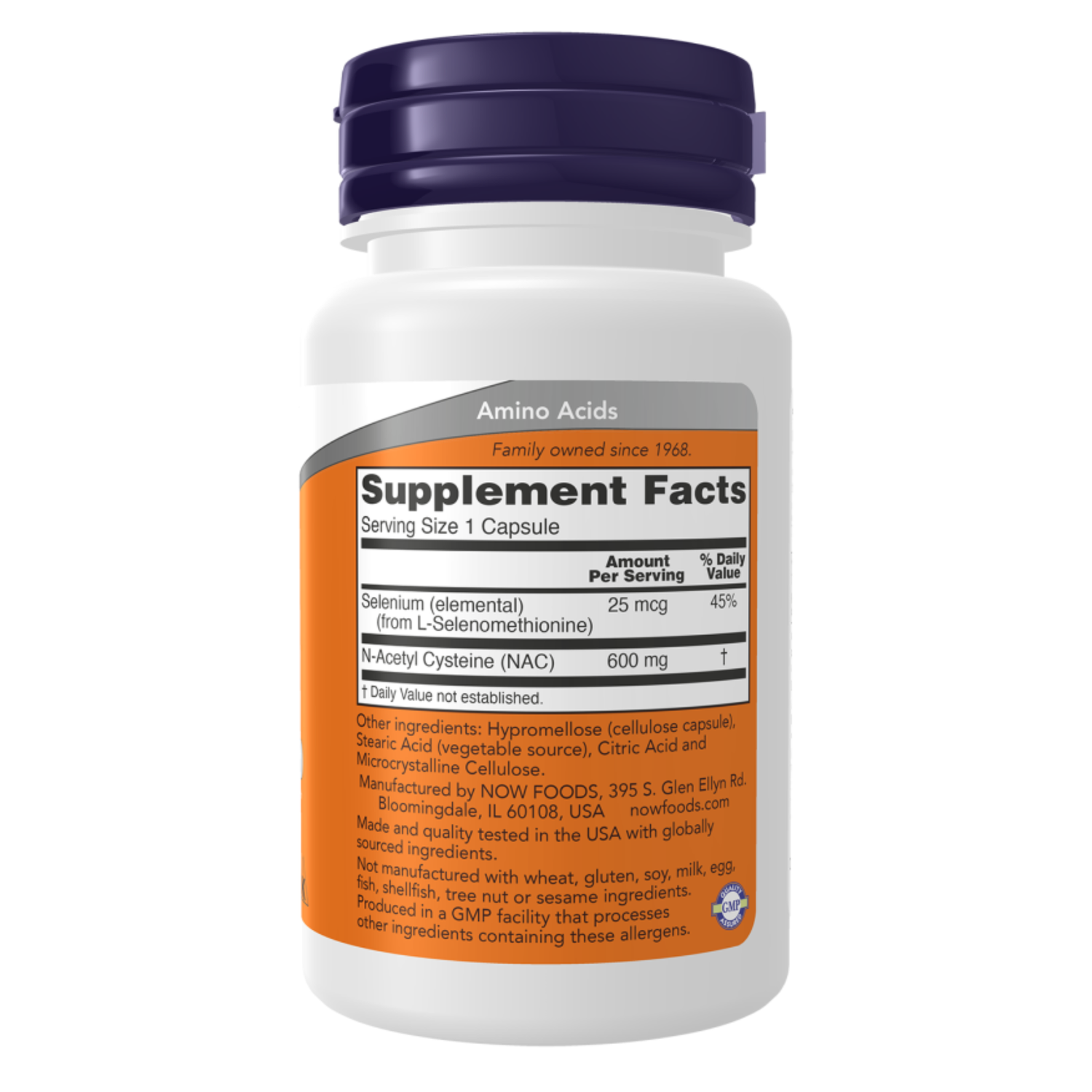 Now Foods 600mcg N-Acetyl Cysteine (NAC) - 100 Veg Capsules